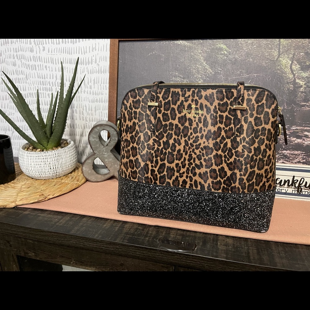 Kate Spade leopard and sequin purse.